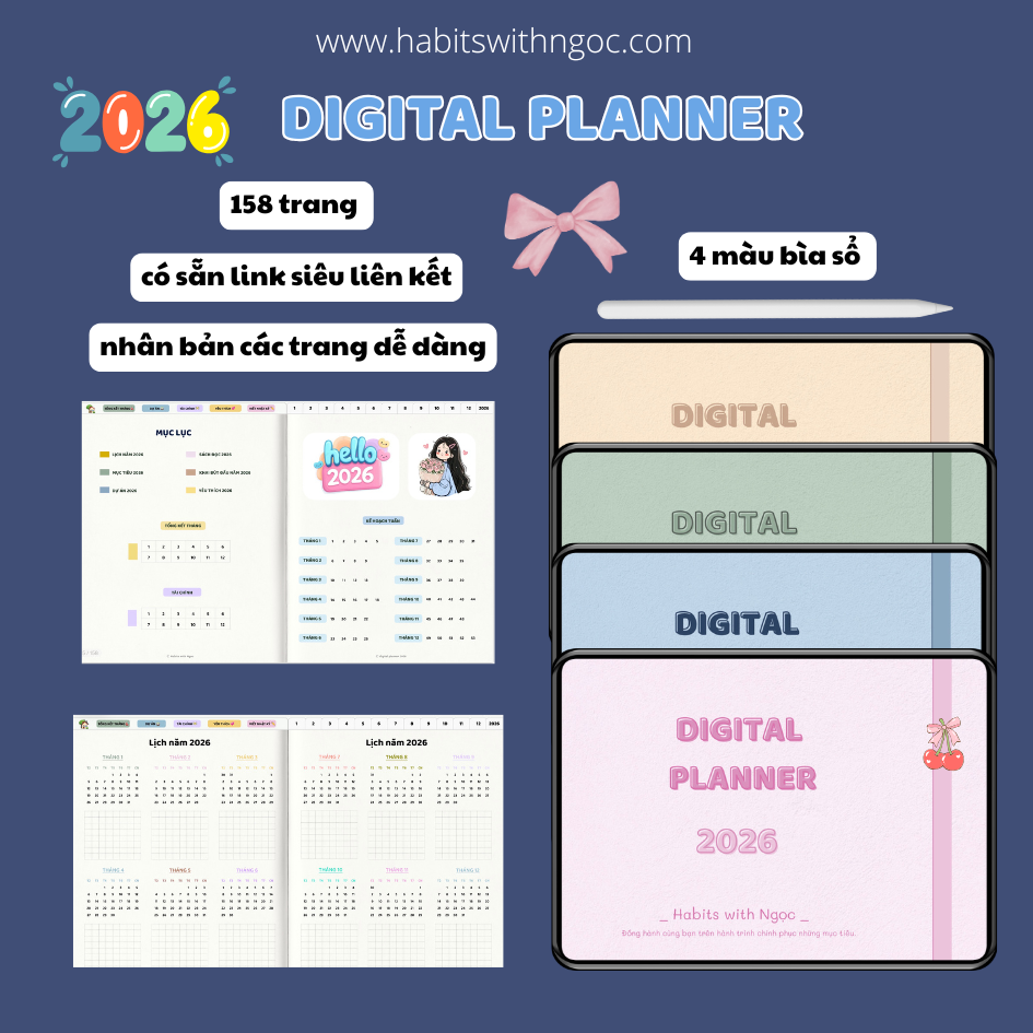 SỔ PLANNER KỸ THUẬT SỐ 2026